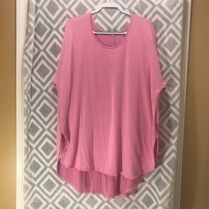 Active wear high low tunic 22/24 Lane Bryant pink